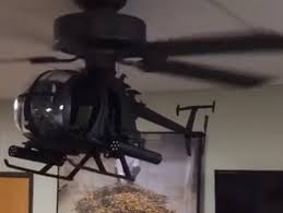 Helicopter Fan Genius Video Game Rooms Ceiling Fan Crafts Artistic Furniture