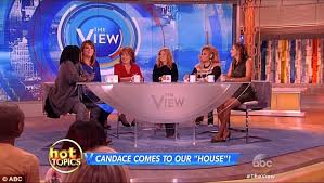 Walk in fully fashioned nylons and high heels in public in cologne. The View Returns With Joy Behar Candace Cameron Bure And Paula Faris Daily Mail Online