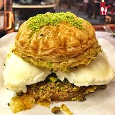 Baklava Burger With Kaymak Water Buffalo Cream In Istanbul 1334x1334 Via Classy Bro Karotten Rezepte Turkisch