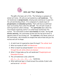 (more)ents will learn about the structure and function of organelles in plant and animal cells and take notes in a foldable. Cell Packet Answers
