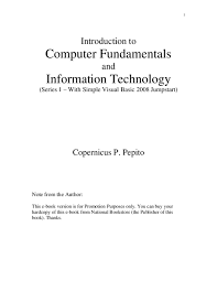 Extraction of different land features on earth surface. Pdf Computer Fundamentals And Information Technology Series 1 With Simple Visual Basic 2008 Jumpstart Melody Itok Academia Edu