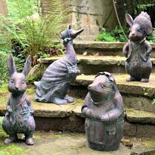 Beatrix Potter Peter Rabbit Ornaments Large Modern Design In 2020 Disney Garden Statues Disney Garden Garden Figures