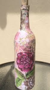 Pin By Glenda Whaley On Bottles Jars Mod Podge Crafts Wine Bottle Crafts Bottle Crafts