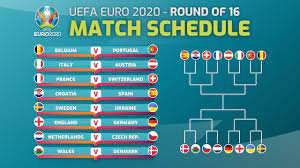 Match Schedule Uefa Euro 2021 2020 Round Of 16 Jungsa Football Youtube