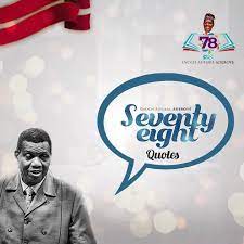 Enoch adeboye, better known as daddy go (daddy general overseer), is a nigerian pastor loved by his millions of followers, but who has once again riled critics on social media with what they say is his. Pastor Adeboye On Twitter I Will Be Uploading 78 Quotes Said By Me Over The Last 40 Years Of Me Being In Ministry Be Blessed As You Follow Eaa78 Lettherebelight3 Https T Co Vqfmxqetdi
