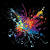Blue Paint Splatters
