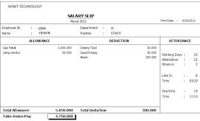 19 Contoh Payslip Office Word Word Template Malaysia