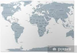 Weltkarte (politisch) übersichtskarte / regionen der welt. Poster Politische Weltkarte Detaillierte Karte Der Welt Mit Kusten Nationale Grenzen Und Landernamen Robinson Projektion Englisch Beschriftung Grau Darstellung Auf Weissem Hintergrund Pixers Wir Leben Um Zu Verandern