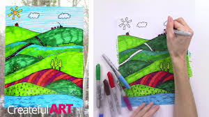 Below is a list of the lessons on my patreon site! How To Draw A Landscape Art Lesson For Kids Youtube