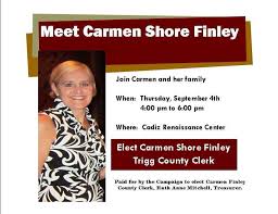 Profile for Carmen Shore Finley for Trigg County Clerk
