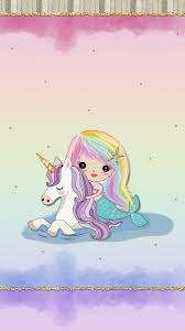 Mermaid Living Unicorn Wallpaper Mermaid Wallpapers Unicorn Art