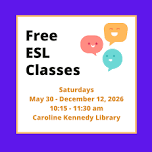 Free ESL Classes (Saturdays)
