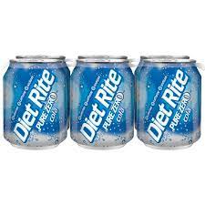 Diet rite cola has the pure, crisp taste of a cola with zero calories, . Diet Rite Cola Soda 8 Fl Oz Instacart
