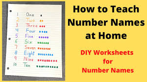 Help children cut out the correct number names to match the numbers; How To Teach Number Names 1 10 Learn To Spell Numbers Number Spellings Worksheets Youtube