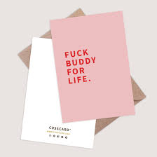 Fuck Buddy for Life Card. Funny Anniversary Card. Love Card. - Etsy