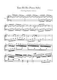 Tum Hi Ho Aashique 2 Piano Solo Sheet Music Available Here Http Www Free Scores Com Download Sheet Musi Sheet Music Book Sheet Music Keyboard Sheet Music