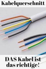 Kabelquerschnitt Hausinstallation Selbst De Kabel Verlegen Elektroinstallation Haus Elektroinstallation Selber Machen