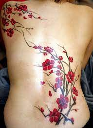 Tatouage éphémère papillon et fleur de cerisier. De Fleurs Cerisiers Japonais Tatouage Tattoos Flower Tattoo Pretty Tattoos