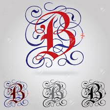 Decorated Uppercase Gothic Font Letter B Lettering Fonts Gothic Fonts Lettering Alphabet
