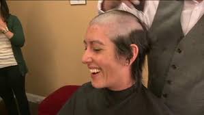 Woman goes bald and beautiful for St. Baldrick's Day