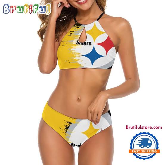 NFL Pittsburgh Steelers Summer Beach Women's Cami 2 Piece Bikini