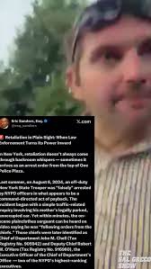on August 6, 2024, an off-duty New York State Trooper was “falsely”  arrested by NYPD officers in what appears to be a command-directed act of  payback. #TheSalGrecoShow #TheFinestUnfiltered #NYPD #NYC ...