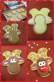 How To Make A Reindeer Christmas Cookies Decorated Christmas Sugar Cookies Sugar Cookies Decorated