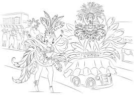 Dibujos Carnaval Para Colorear