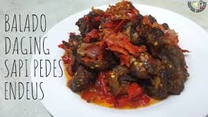Sediakan 15 buah cabe merah keriting. Balado Daging Sapi Super Mudah Balado Sapi Mudah Buat Nya Endeus Rasanya Youtube