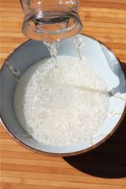 Let the rice sit in the water for about 15 minutes. Rice Water Toner Artifact Girl