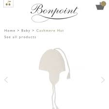 Bonpoint Baby Cahmere Ecru Hat