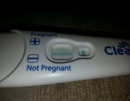 If you test early, your hcg levels may be still be low and you'll see a faint positive line. What A Positive Pregnancy Test Really Looks Like