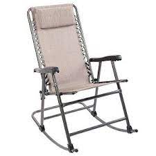 Timber Ridge Folding Rocking Reclining Padded Patio Lawn Camping Folding Chair Easy To Setup And Fold Up Rocking Chair Folding Rocking Chair Camping Chairs