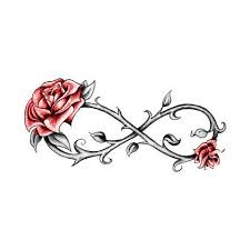 Modele Tatouage Infini Dessin Avec 2 Roses Rouges Et Epines Tatouage Infini Modele Tatouage Tatouage