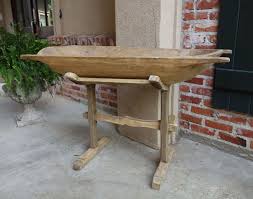 Huge Antique French Primitive Carved Wood Dough Bowl Trencher Trough And Stand Wooden Trough Rustic Wood Bowl Wooden Bowls