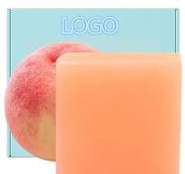 Wholesale Natural Peach Vc Cleansing Bar Soap for Women