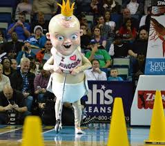 King cake baby pelicans mascot. Video The Pelicans Other Terrifying Mascot King Cake Baby Blacksportsonline