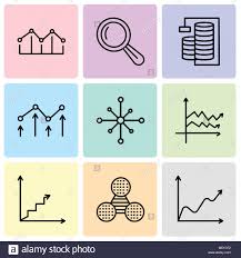Set Of 9 Simple Editable Icons Such As Data Wave Chart Pie