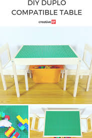 Have You Got A Keen Little Builder At Home Be Their Hero And Make This Diy Duplo Compatible Table Using The 24 99 I Kinder Zimmer Spielecke Kinder Lernspiele
