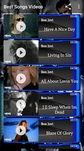 Bon jovi is an american rock band formed in 1983 in sayreville, new jersey.it consists of singer jon bon jovi, keyboardist david bryan, drummer tico torres, guitarist phil x, and bassist hugh mcdonald. Bon Jovi The Best New Music Video Offline For Android Apk Download