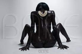 Nude Figure Sitting Woman Black Art Black Woman Dark Skin - Etsy