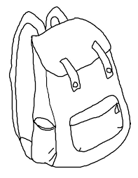Traveller hikker old patched backpack. Backpack Coloring Pages Coloring Home