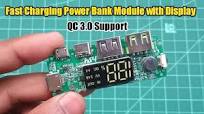 How to make fast charging Power Bank QC 3.0 supported | fast Charging Power  Bank Module with Display