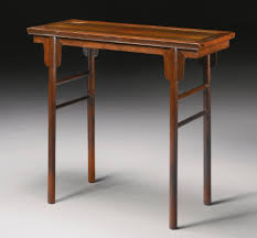 A Zitan Recessed Leg Side Table Pingtouan Qing Dynasty Lot Antique Chinese Furniture Furniture China Furniture