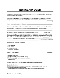 free quitclaim deed form pdf word legal templates