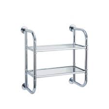 Slim design its compact profile fits into small bathroom spaces and its freestanding design lets you place it anywhere. Two Tier Bath Shelf Chrome Neu Home Target
