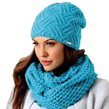 Pawonex Damen Winterset Wintermütze Strickmütze Mütze Beanie Loopschal mit  Wolle | eBay