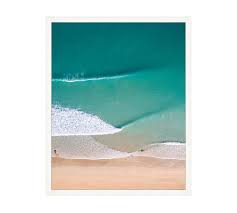 High quality beach inspired framed prints by independent artists and designers from around the world. Teal Beach Framed Prints Coastal Wall Art Pottery Barn