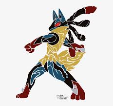 Til either rob is really big or lucario is really small. Download Tribal Mega Lucario Artwork By Pwnisim Fan Art Mega Lucario Png Image With No Background Pngkey Com