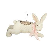 Shop with confidence on ebay! Running Bunny Large Paper Mache Retro Bethany Lowe Designs